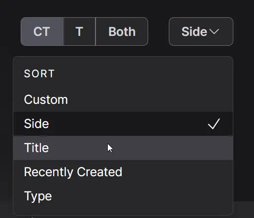 Filters and Sorting